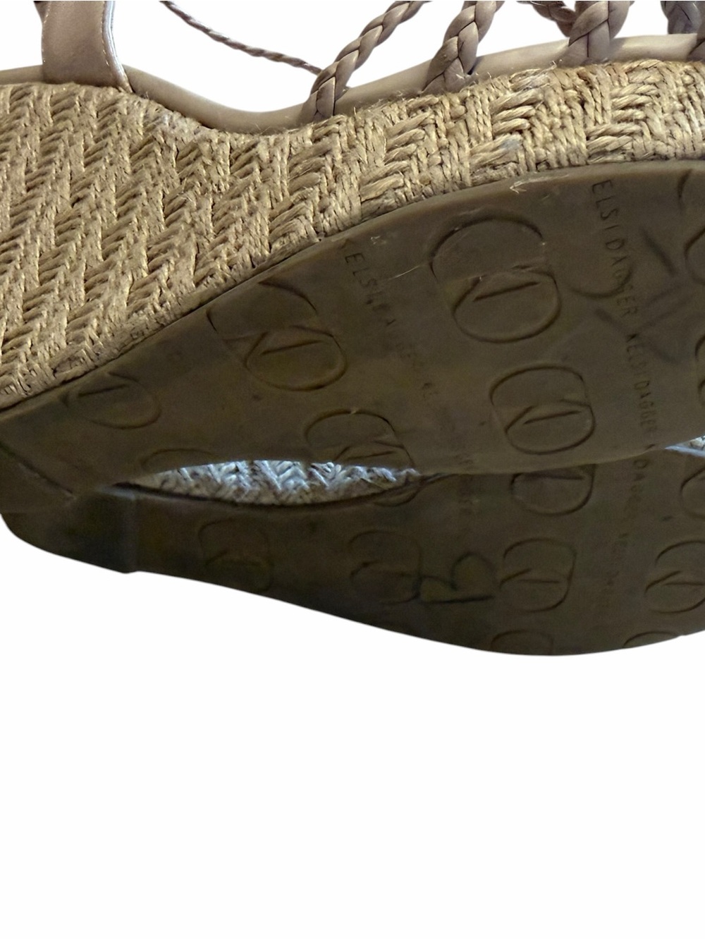 Kelsi Dagger Braided Espadrille Wedge Sandals - Beige - Picture 6 of 7